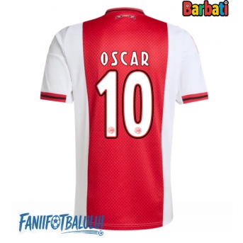 Ajax Oscar Gloukh #10 Tricou Fotbal Replică 2025-26 Barbati Acasa